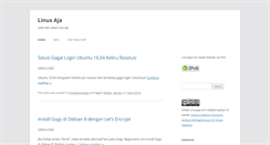 Desktop Screenshot of linuxaja.com