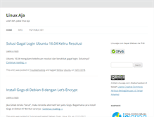Tablet Screenshot of linuxaja.com